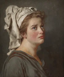 Jonge vrouw met een tulband