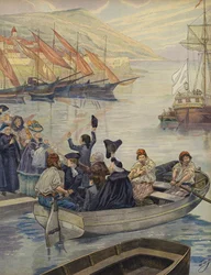 De jonge Napoleon Bonaparte verlaat Corsica