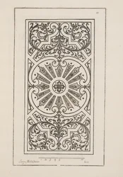 Ontwerp voor Parterre, uit Theatre des Plans et Jardinages, pub.1652