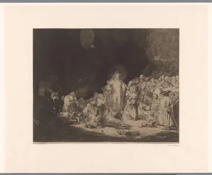 Christus predikend (De honderd gulden prent)