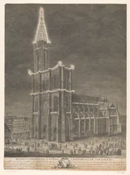 Gezicht op de kathedraal van Straatsburg