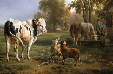 Witte stier en andere dieren