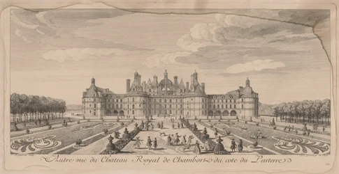 Chateau Chambord vanuit de tuinen
