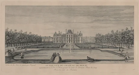 Kasteel van Berny vanuit de Tuinen