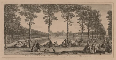 De vijver bij Fontainebleau