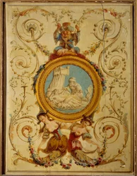 Decoratief paneel van de Turkse kamer van de Graaf van Artois in Versailles