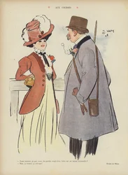 Bij de races. Illustratie voor Le Rire