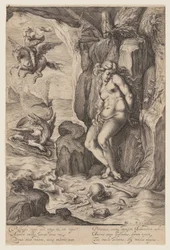 Perseus bevrijdt Andromeda