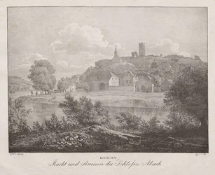 Beieren, Markt en Ruïnes van het Kasteel Abach