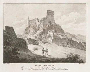 Nieder-Österreich, de ruïnes van het kasteel