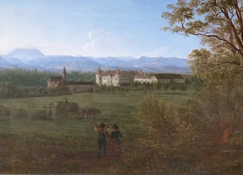 Kasteel Weinzierl, Neder-Oostenrijk ... (olieverf op doek)