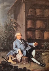Duits: Portret van Vincenz Frisching (1727-1790), lid van de Grote Raad, landeigenaar in Uttigen.
