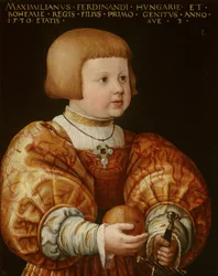 Portret van Maximiliaan van Oostenrijk (1527-1576), Drie Jaar Oud