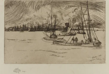 Amsterdam, vanaf het Tolhuis, 1863