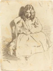 Annie zittend