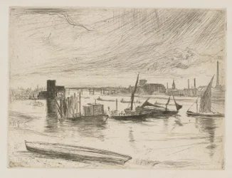 Battersea Dageraad Cadogan Pier, 1863