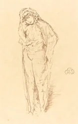 Geklede figuur, staand, 1891