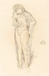 Geklede figuur, staand