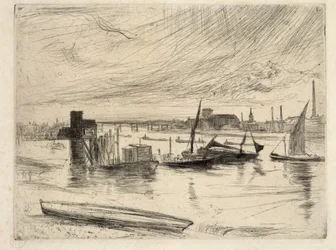 Vroege ochtend, Battersea, 1861