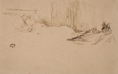 Meisje Lezend in Bed