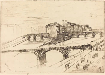 Île de la Cité, Parijs, 1859