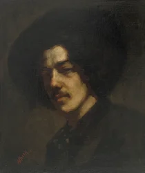 Portret van Whistler met een Hoed