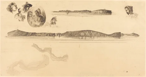 Schetsen op de kustopnameplaat, 18541855