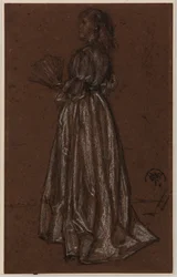 Staande figuur met waaier, ca. 1873/1876