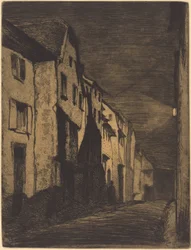 Straat in Saverne, 1858