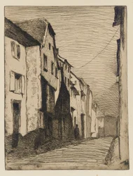 Straat in Saverne, 1858