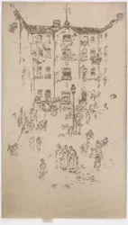 De Binnenplaats, Brussel, 1887