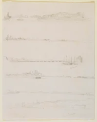 De Rijn, nabij Worms en Oppeheim, 1858
