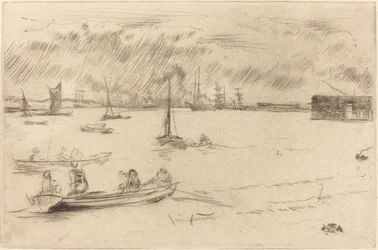 De Theems richting Erith, ca. 1877