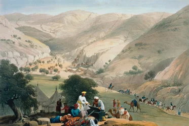 Kampement van het 1e Bengaalse Europese Regiment, Eerste Anglo-Afghaanse Oorlog 1838-1842