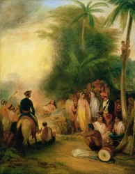 Suttee of weduwe-offer verbranding