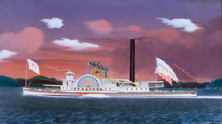 De raderstoomboot Syracuse