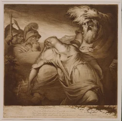 Koning Lear en Cordelia