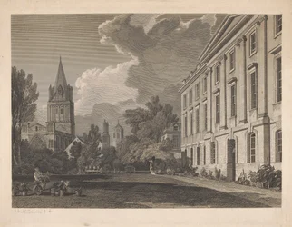 Uitzicht op de Kathedraal van Christ Church en Deel van Corpus Christi College