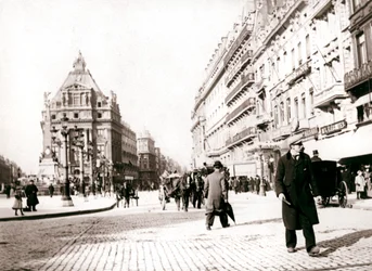 Straatscène, Brussel, 1898