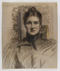 Portret van Minnie Clark, 1890s