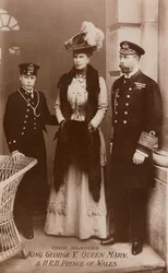 Koning George V, koningin Mary en de prins van Wales