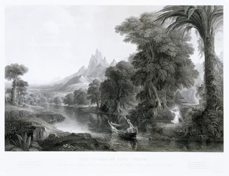 De Reis van het Leven — Jeugd, ca. 1855 (gravure)