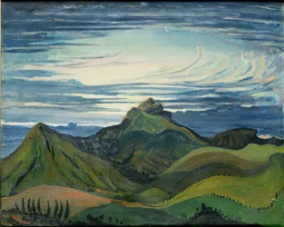 Zonsondergang in de Pyreneeën, ca. 1912-13