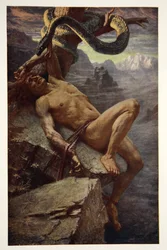 Straf van Loke, frontispice uit 