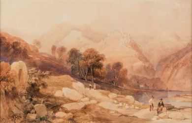 De Drachenfels aan de Rijn