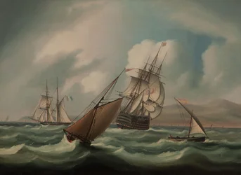 First Rater en andere scheepvaart voor de Spaanse kust