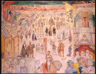 De Processie van Sint Godelieve van Ghistelles