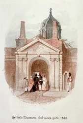British Museum, ingangspoort, 1848