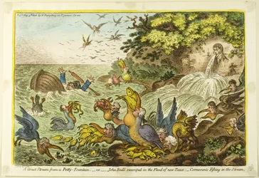 Een Grote Stroom uit een Mooie Fontein