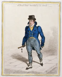 Heel Bond Street beefde toen hij voorbij liep, uitgegeven door Hannah Humphrey, 1802